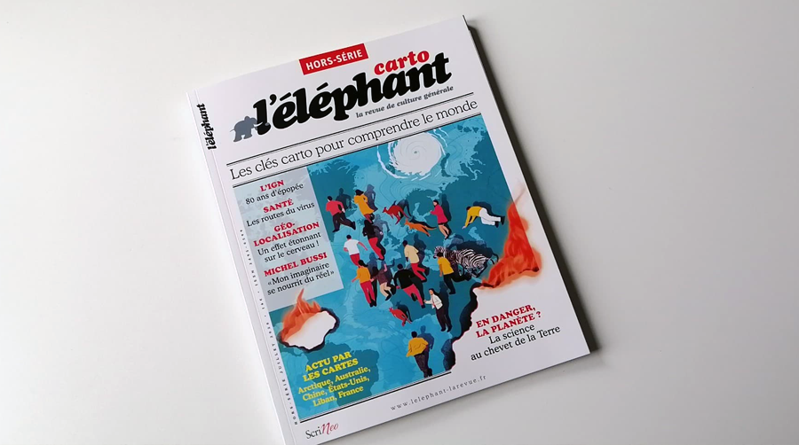 Couverture du hors-série carto de la revue l'éléphant